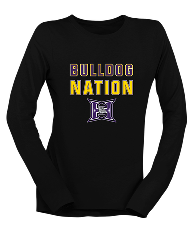 Hermiston Bulldogs Nation #2 Women's LS T-Shirt