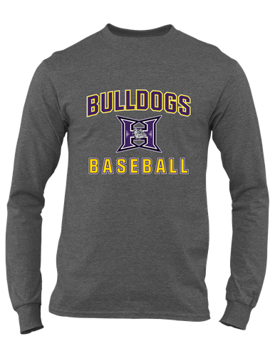 Hermiston Bulldogs Baseball #1 Men's LS T-Shirt