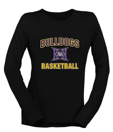 Hermiston Bulldogs Basketball #1 Women's Premium LS T-Shirt