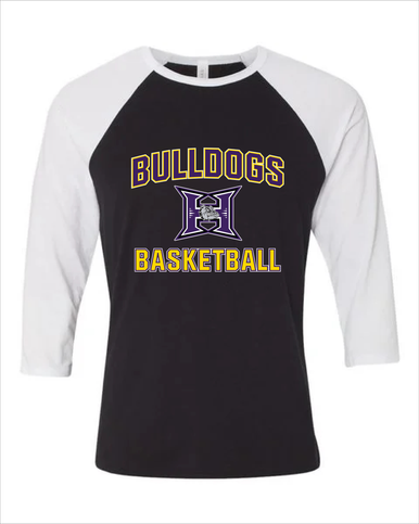 Hermiston Bulldogs Basketball #1 Women's Baseball T-Shirt