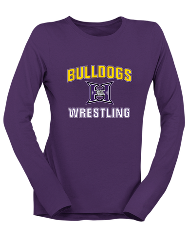 Hermiston Bulldogs Wrestling Women's LS T-Shirt