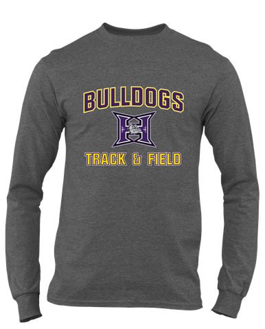 Hermiston Bulldogs Track & Field Men's LS T-Shirt