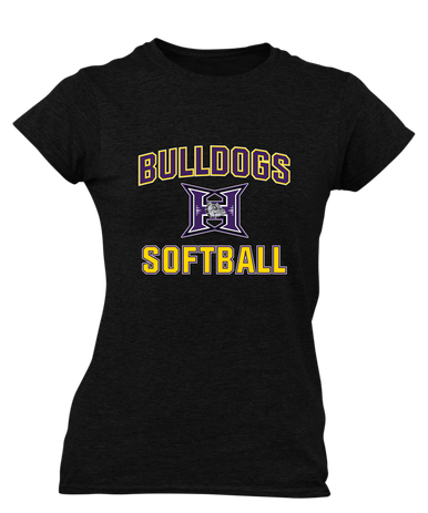Hermiston Bulldogs Softball #1 Women's Premium SS T-Shirt