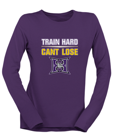 Hermiston Bulldogs Train Hard, Can't Lose Women's LS T-Shirt