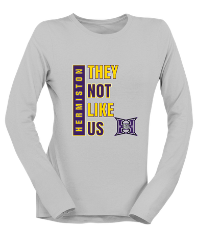 Hermiston Bulldogs They Not Like Us #1 Women's LS T-Shirt