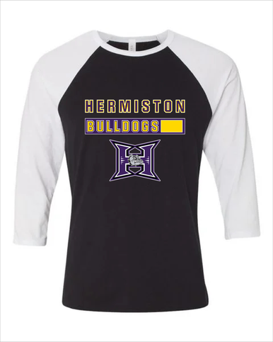 Hermiston Bulldogs Mascot #7 Women's Baseball T-Shirt