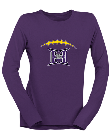 Hermiston Bulldogs Football #2 Women's LS T-Shirt
