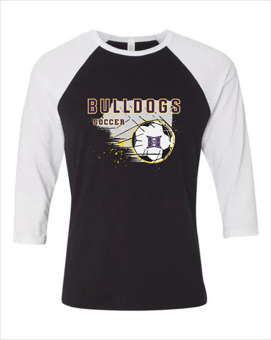 Hermiston Bulldogs Soccer #2 Women's Baseball T-Shirt