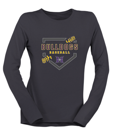Hermiston Bulldogs Baseball #2 Women's Premium LS T-Shirt