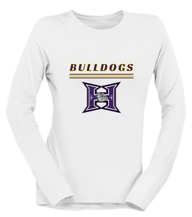 Hermiston Bulldogs Mascot #8 Women's Premium LS T-Shirt