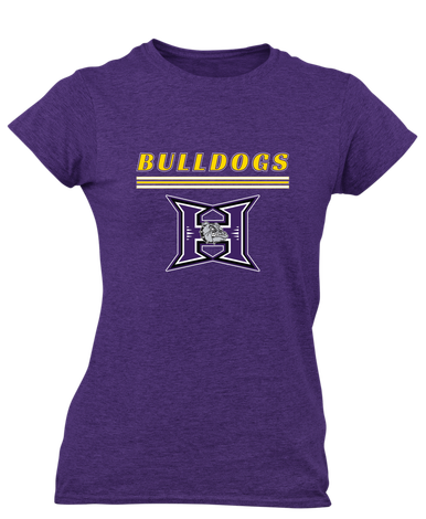 Hermiston Bulldogs Mascot #8 Women's Premium SS T-Shirt