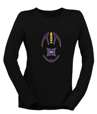 Hermiston Bulldogs Football #4 Women's LS T-Shirt