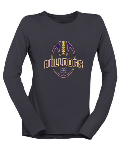 Hermiston Bulldogs Football #5 Women's LS T-Shirt