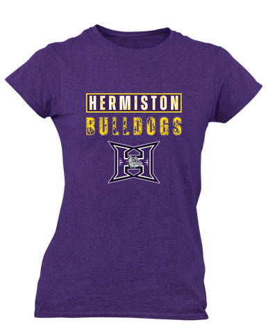 Hermiston Bulldogs Mascot #9 Women's SS T-Shirt