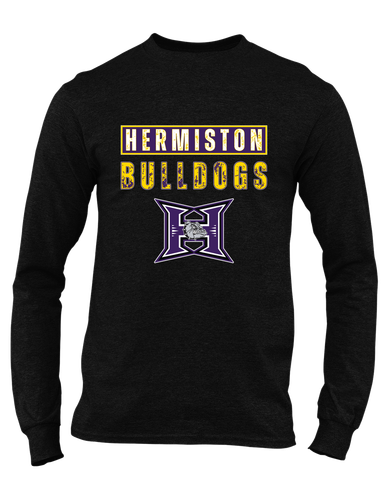 Hermiston Bulldogs Mascot #9 Men's LS T-Shirt