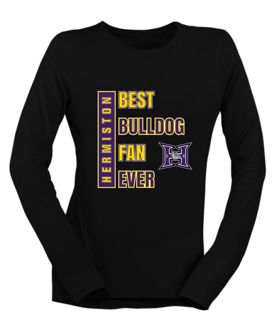 Hermiston Bulldogs Best Bulldog Fan Women's Premium LS T-Shirt