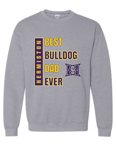 Hermiston Bulldogs Best Bulldog Dad Men's Sweatshirt