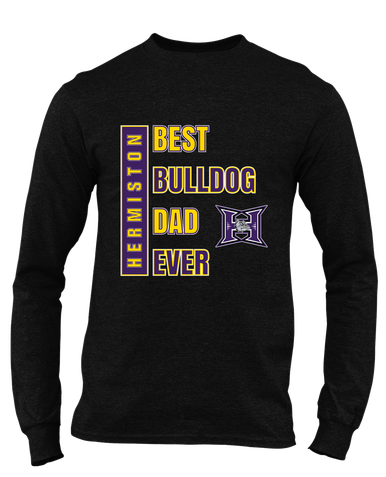 Hermiston Bulldogs Best Bulldog Dad Men's Premium LS T-Shirt