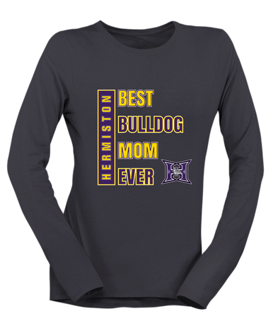 Hermiston Bulldogs Best Bulldog Mom Women's Premium LS T-Shirt
