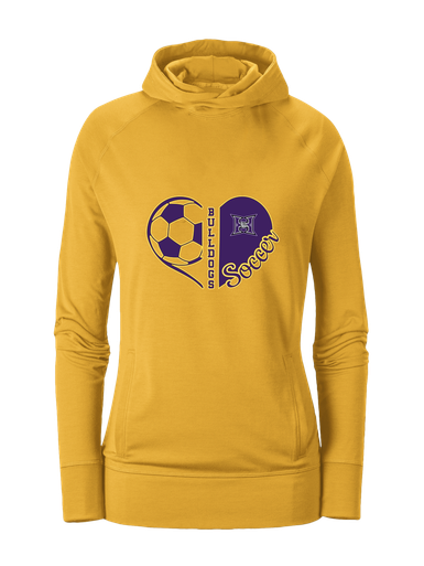Hermiston Bulldogs Heart Soccer Women's Hoodie