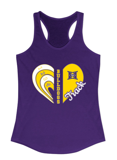 Hermiston Bulldogs Heart Track Women's Tank Top