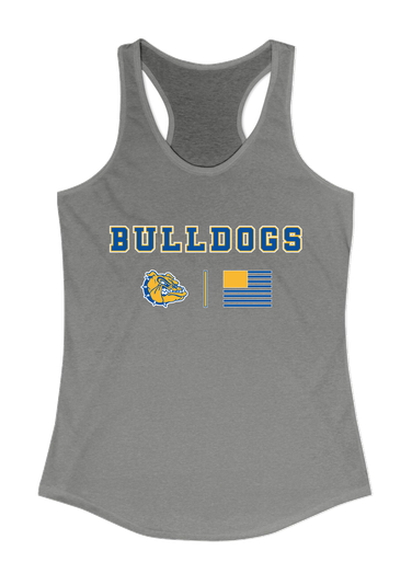 Natchez Bulldogs Team Colors Flag Women's Tank Top