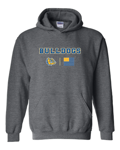 Natchez Bulldogs Team Colors Flag Men's Hoodie