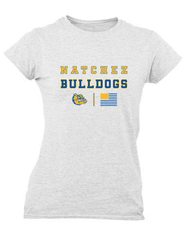 Natchez Bulldogs Spirit Flag Women's SS T-Shirt
