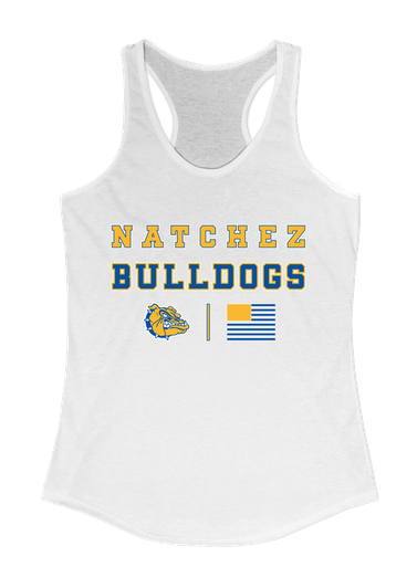 Natchez Bulldogs Spirit Flag Women's Tank Top