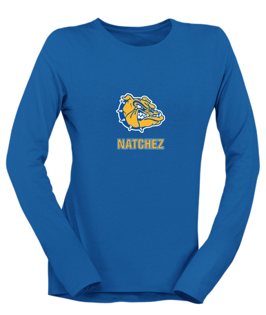 Natchez Bulldogs Mascot #2 Women's LS T-Shirt
