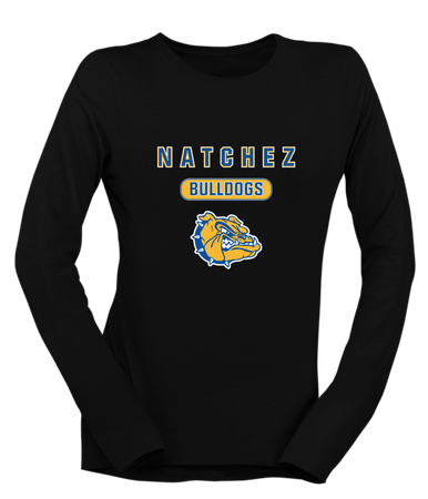 Natchez Bulldogs Mascot #3 Women's LS T-Shirt
