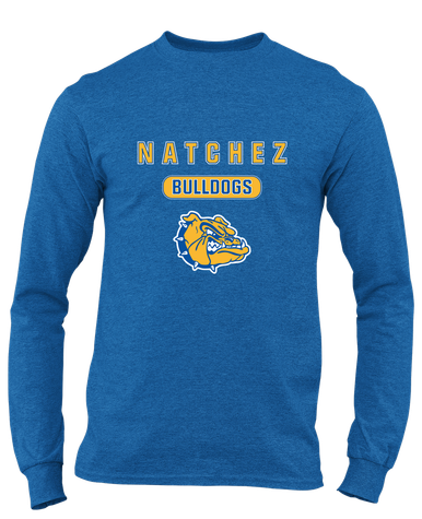 Natchez Bulldogs Mascot #3 Men's LS T-Shirt