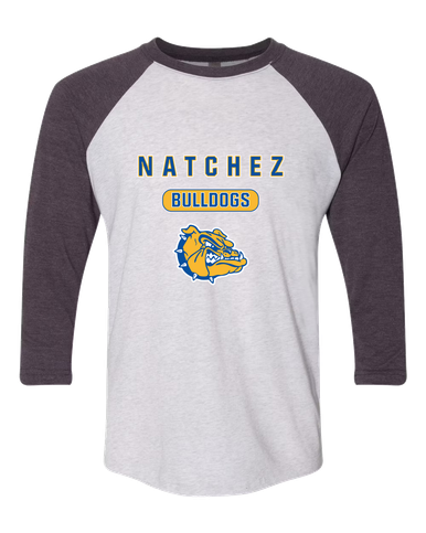 Natchez Bulldogs Mascot #3 Women's Baseball T-Shirt