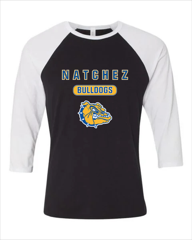 Natchez Bulldogs Mascot #3 Men's Baseball T-Shirt