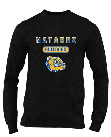 Natchez Bulldogs Mascot #3 Men's Premium LS T-Shirt