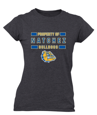 Natchez Bulldogs Property Of Women's Premium SS T-Shirt