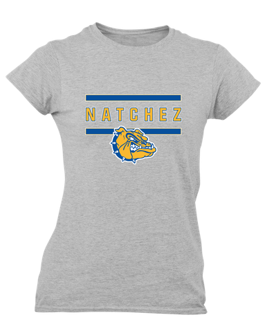 Natchez Bulldogs Mascot #4 Women's SS T-Shirt