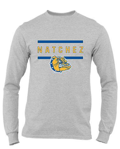 Natchez Bulldogs Mascot #4 Men's Premium LS T-Shirt