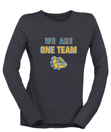 Natchez Bulldogs We Are One Team Women's LS T-Shirt