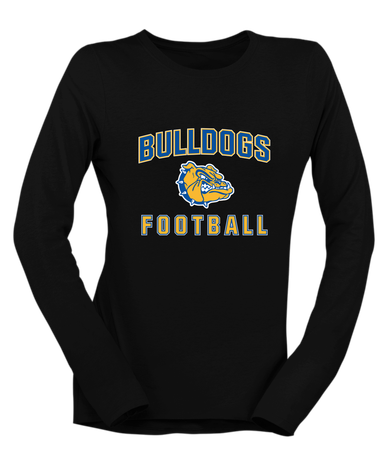 Natchez Bulldogs Football #1 Women's Premium LS T-Shirt