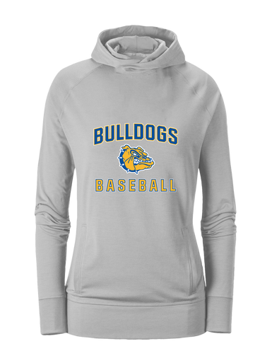 Natchez Bulldogs Baseball #1 Women's Hoodie