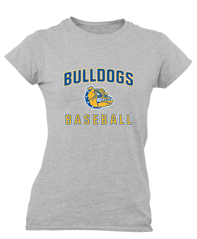 Natchez Bulldogs Baseball #1 Women's SS T-Shirt