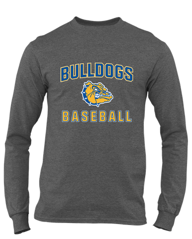 Natchez Bulldogs Baseball #1 Men's LS T-Shirt