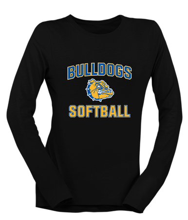 Natchez Bulldogs Softball #1 Women's LS T-Shirt