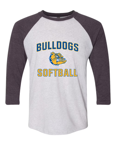Natchez Bulldogs Softball #1 Women's Baseball T-Shirt