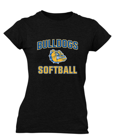 Natchez Bulldogs Softball #1 Women's Premium SS T-Shirt