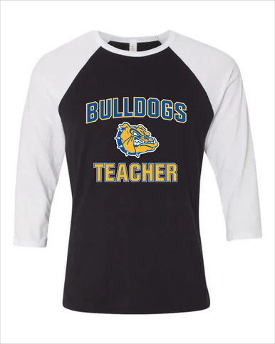 Natchez Bulldogs Teacher Men's Baseball T-Shirt