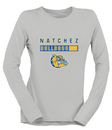 Natchez Bulldogs Mascot #7 Women's Premium LS T-Shirt
