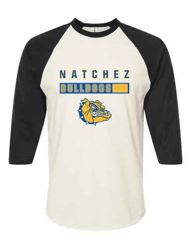 Natchez Bulldogs Mascot #7 Men's Baseball T-Shirt