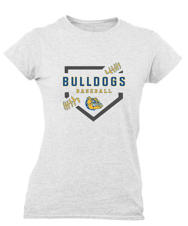 Natchez Bulldogs Baseball #2 Women's Premium SS T-Shirt